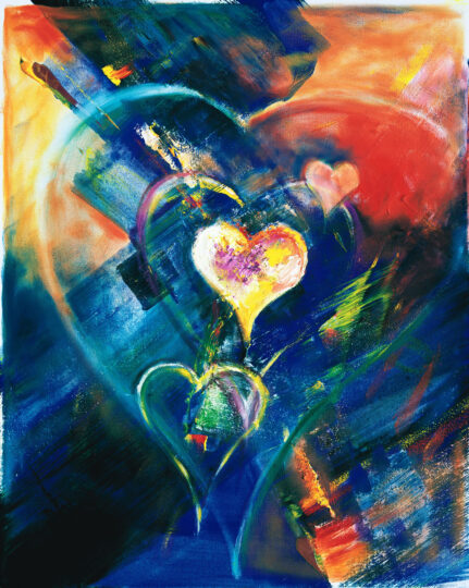 <strong>Loving When It's Hard to Love</strong>
<br />
30" x 24" <a href="https://sparstreet.wpenginepowered.com/loving-when-its-hard-to-love/" class="gallery-link">Learn More About This Painting</a>