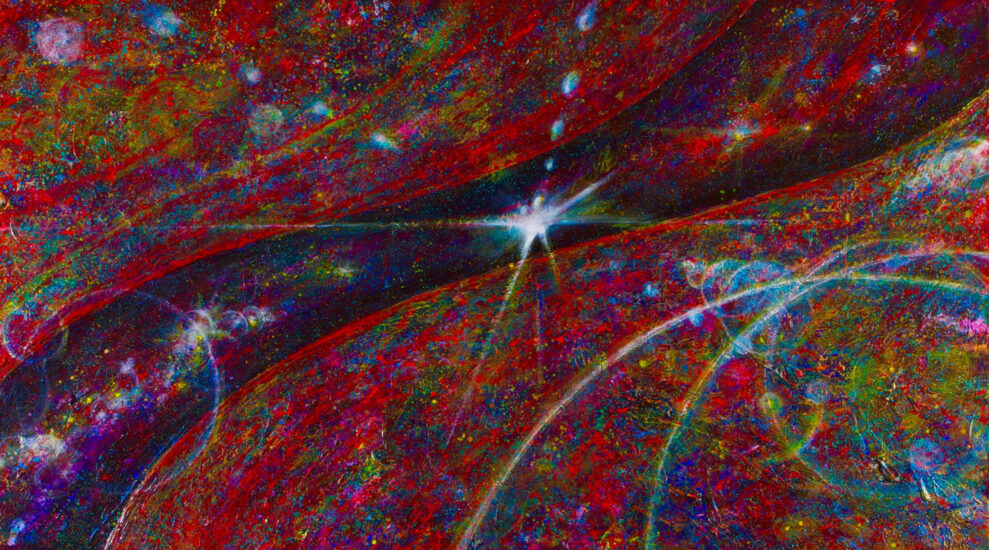 <strong>Awakening to Greater Joy</strong><br />48" x 72" <a href="https://sparstreet.com/awakening-to-greater-joy/"> | Learn More About This Painting</a>