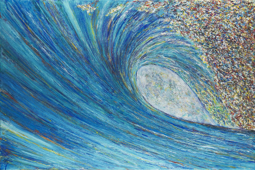 <strong>Ever Closer</strong><br />72" x 48" | Acrylic | <a href="https://sparstreet.com/ever-closer/">Learn More About This Painting</a>