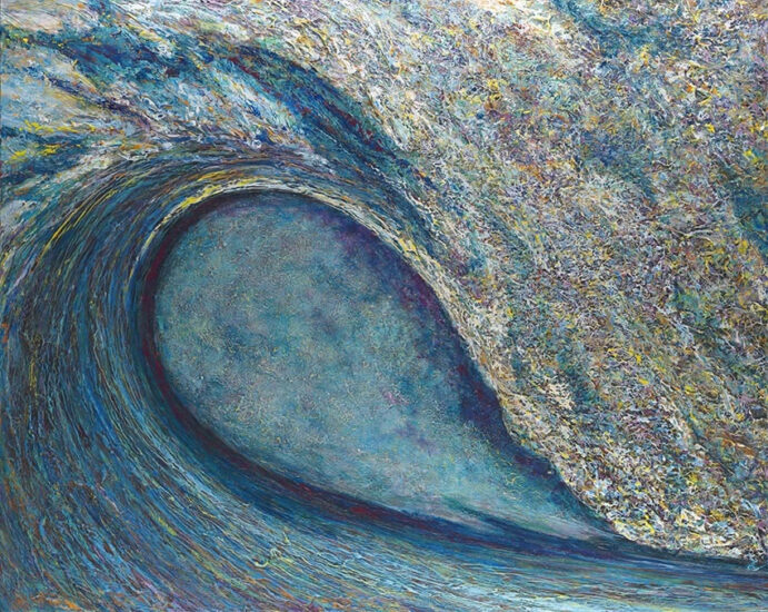 <strong>Fierce Grace</strong><br />48" x 60" | Acrylic | <a href="https://sparstreet.com/fierce-grace/">Learn More About This Painting</a>