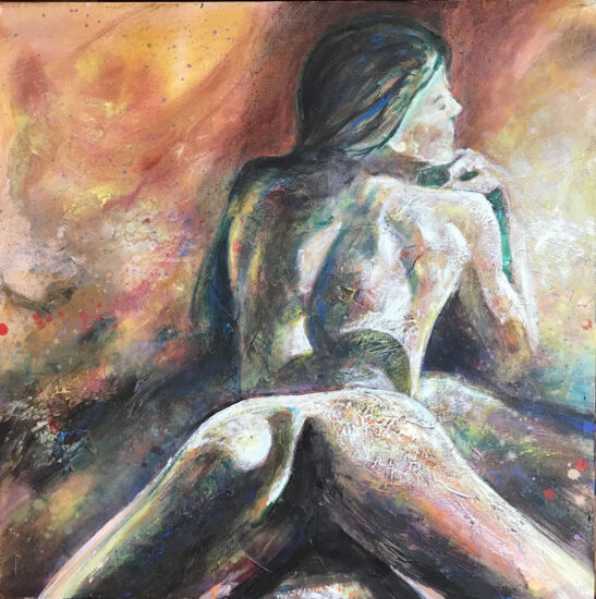 <strong>When I Learned to Live in Grace</strong>
<br />
36" x 36" <a href="https://sparstreet.wpenginepowered.com/when-i-learned-to-live-in-grace/" class="gallery-link">Learn More About This Painting</a>