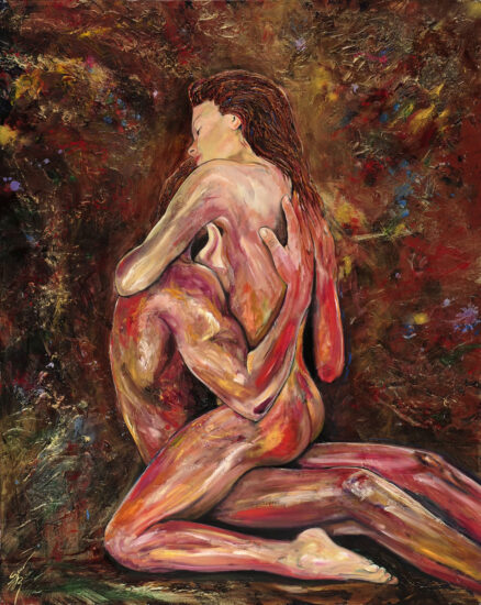 <strong>In the Light of Love</strong><br />60" x 48" | <a href="https://sparstreet.com/in-the-light-of-love/">Learn More About This Painting</a>