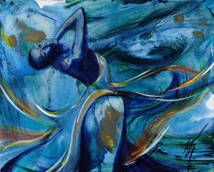 <strong>Inside This Dance</strong><br />14" x 18" | <a href="https://sparstreet.com/inside-this-dance-2/">Learn More About This Painting</a>