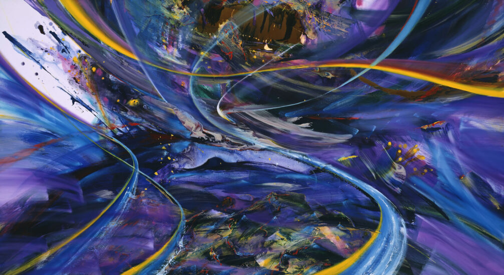 <strong>Momentum</strong><br />72" x120" <a href="https://sparstreet.com/momentum/">Learn More About This Painting</a>