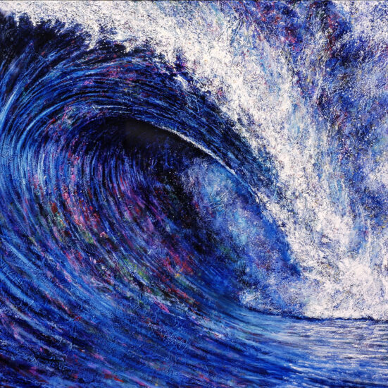 <strong>Power and Grace</strong><br />69" x 69" | Acrylic | <a href="https://sparstreet.com/new-wave/">Learn More About This Painting</a>