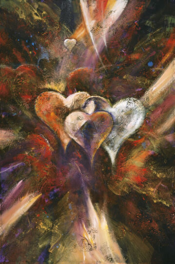 <strong>Pure Heart</strong><br />36" x 12" | Acrylic | <a href="https://sparstreet.com/pure-heart-2/">Learn More About This Painting</a>