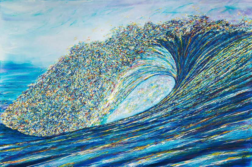 <strong>Savoring the Taste of Freedom</strong><br />72" x 48" | Acrylic | <a href="https://sparstreet.com/savori g-the-taste-of-freedom/">Learn More About This Painting</a>