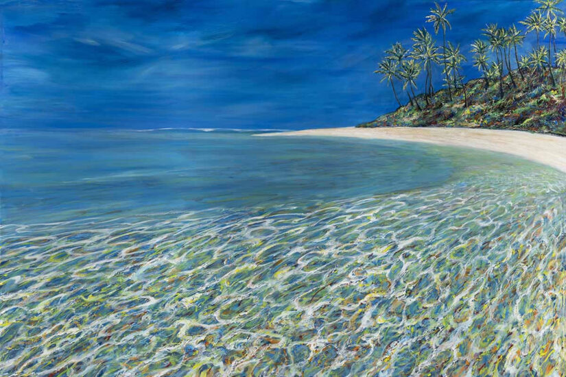 <strong>The Pleasure of Paradise</strong><br />72" x 48" | Acrylic | <a href="https://sparstreet.com/the-pleasure-of-paradise/">Learn More About This Painting</a>