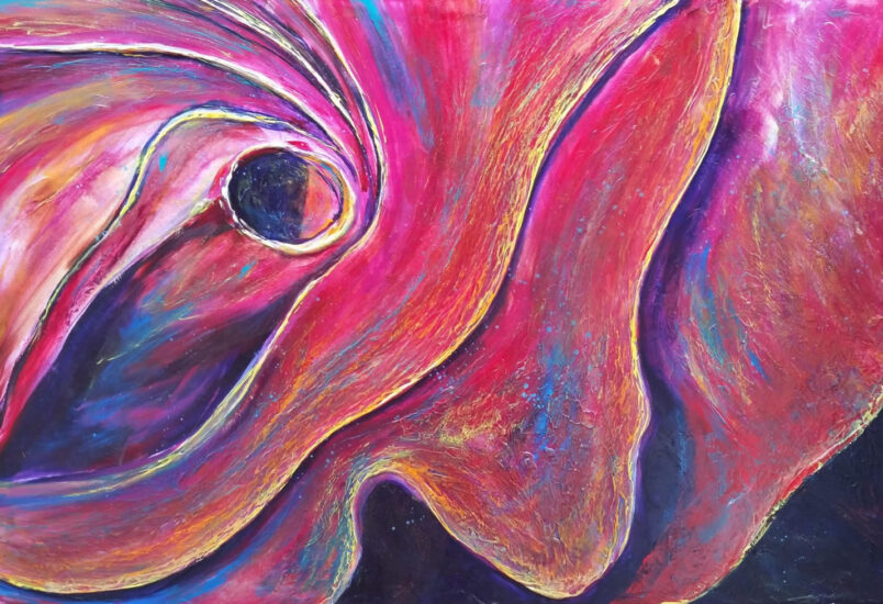 <strong>Unfolding Without Apology</strong><br />48" x 72" | <a href="https://sparstreet.com/unfolding-without-apology-2/">Learn More About This Painting</a>