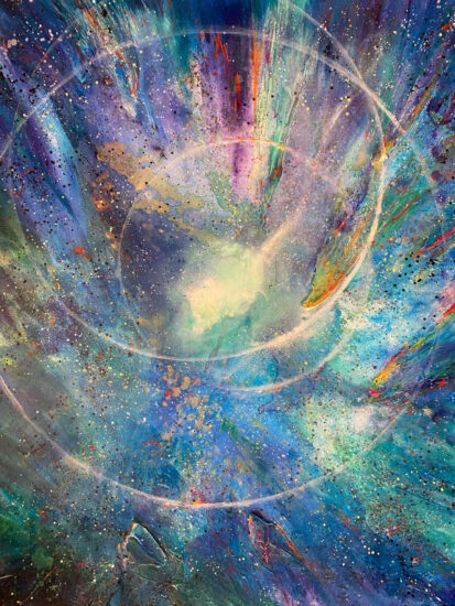 <strong>Wiling to Risk it All</strong><br />60" x 48" | Acrylic | <a href="https://sparstreet.com/willing-to-risk-it-all/">Learn More About This Painting</a>