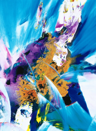 <strong>Windows of the Soul</strong><br />48" x 36" | Acrylic | <a href="https://sparstreet.com/windows-of-the-soul/">Learn More About This Painting</a>